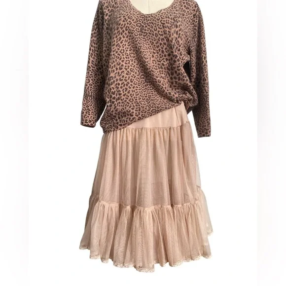 Vintage Anthropologie Odille Black Layered Tulle Skirt - pristine size S/M - Picture 4 of 11